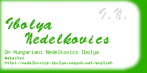 ibolya nedelkovics business card